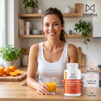 Vitamine C liposomale 1200 mg, capsules végétariennes, 120 unités, complément antioxydant pour adultes, pour le soutien des gencives et du collagène