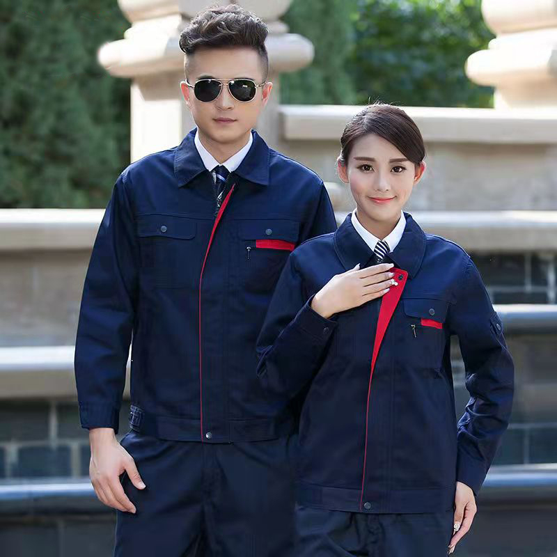 Quần Áo Làm Việc Cotton Polyester Coverall Xây Dựng Mặc Đồng Phục An Ninh Phù Hợp Với Nhà Máy Bán Đồng Phục Làm Việc