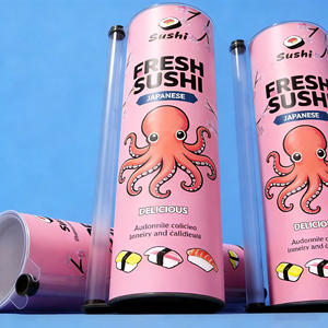 Maßgefertigte Umweltfreundliche Push-Pop-Papierröhren-Verpackung Biologisch Abbaubare Zylinder Lebensmittelechte Push-Up-<span class=keywords><strong>Sushi</strong></span>-Papierröhre - Product Image 4