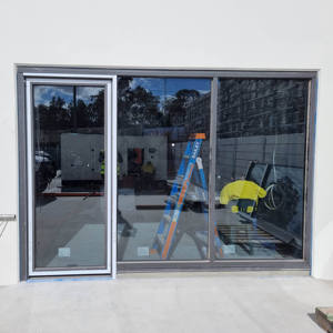 Véranda commerciale porte coulissante en aluminium <span class=keywords><strong>pour</strong></span> l'australie porte empilée à double vitrage <span class=keywords><strong>moustiquaire</strong></span> Australie Standard AS2047 verre - Product Image 2