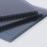 Panneau alvéolaire en polycarbonate à trois parois avec revêtement UV pour serres