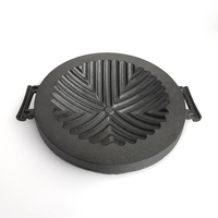 Grill rond en fonte antiadhésif pour BBQ, poêle, Mookata, fabriqué en thaïlande, vente en gros,