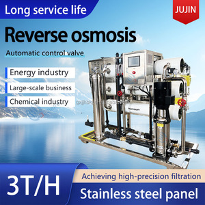 Purificateur d'eau par osmose inverse commercial à grande échelle 3000 l/h, pompe en acier inoxydable, économe en énergie, respectueux de l'environnement, 3 t/h - Product Image 1