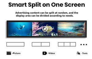 หน้าจอแสดงผลในบาร์จอ LCD ขนาด47.6นิ้วสำหรับโฆษณา - Product Image 2