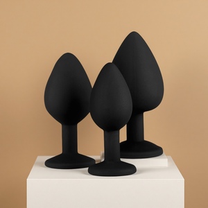 Juego de 3 Tapones Anales con Base de Cristal de Diamante, Kit de Entrenamiento Anal para Adultos, Cuentas Anales para Mujeres, Hombres y Masaje de Próstata - Product Image 1