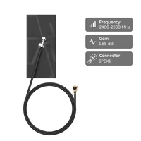 Antenne WiFi flexible omnidirectionnelle à gain élevé, adhésive, fine, 2,4 GHz, intégrée, flexible, microbande, coaxiale, PCB