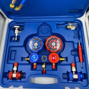 Kit de manomètres doubles pour réfrigérant R134A, outils de charge pour climatisation automobile - Product Image 4