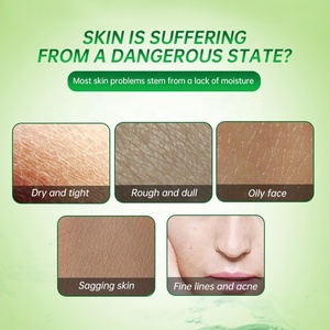 Cuidado de la belleza Mascarilla facial hidratante de aloe Orgánica Fuerte Nutritiva Control de aceite Reparación Calmante Piel Reafirmante Blanqueamiento Cuidado facial - Product Image 2