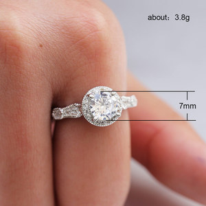 Anillo de circonita con ocho corazones y flechas para mujer, joyería de moda minimalista y brillante - Product Image 5