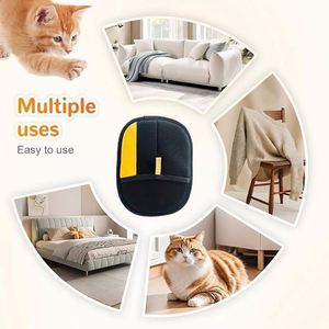 Portable Dog Grooming Electrostatic Hair Removal Gloves Household <b>Pet</b> Grooming <b>Brush</b> Hair Remover for Sofa Bed Clothes - Product Image 3