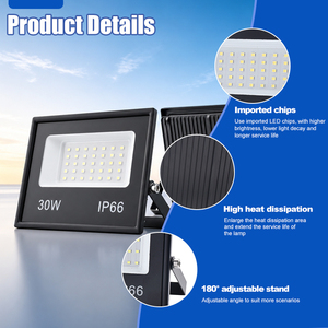 IP66 Waterproof Die-cast Aluminum High Lumen Outdoor Lighting LED <b>Flood</b> <b>Light</b> for Garden Parking Lot - Product Image 2