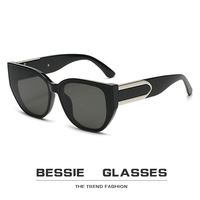 2025 nouvelles lunettes de soleil UV400 plein cadre oeil de chat style unisexe Style européen américain extérieur rue battre lunettes