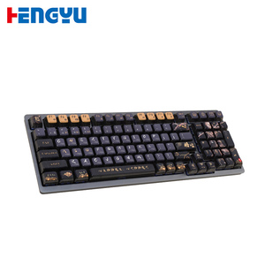 Clavier mécanique silencieux triple mode 99 touches rétroéclairé par LED avec nouveau corps d'axe Kailh remplaçable à chaud - Product Image 1