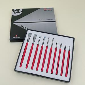 Outil de réparation de montres set de 10 pièces avec aiguilles détachables dorées et rouges pour horlogers - Product Image 5