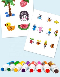 建设性的玩具点艺术彩虹标记课堂集 CH-2851 12 件多色 '可水洗的涂抹标记 - Product Image 5