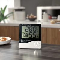Tren Terbaru Timer Memasak Mini dengan Layar LCD Plastik ABS, Termometer, Bertenaga Baterai, Waktu Tetap 1-6 Jam untuk Penggunaan Dapur