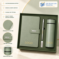 Ensemble cadeau de bureau de luxe avec stylo personnalisé, gobelet isotherme et carnet, idéal pour les événements d'entreprise et les clients