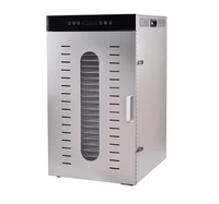 Déshydrateur de fruits et légumes électrique industriel commercial multi-couches en acier inoxydable avec thermostat réglable à commande tactile