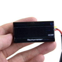Termómetro Digital Electrónico Impermeable para Motocicleta, Velocímetro LED Modificado, Medidor de Temperatura