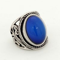 Bague magique à couleurs changeantes, bague d'humeur, en alliage de Zinc, pierres précieuses, bijoux de mode unisexes, 782252