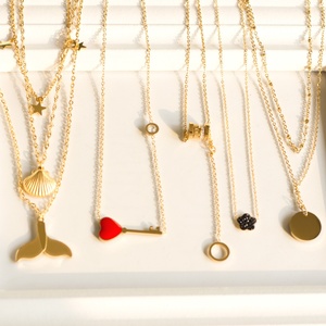 Collier pendentif tendance 2020, acier inoxydable, pendentif coloré, bijoux de qualité supérieure - Product Image 2