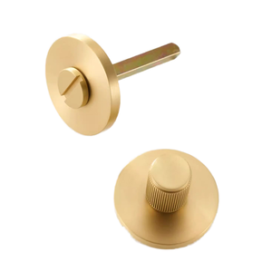 DOOROOM Modern Brass <strong>Knob</strong> BK Emergency Opening Sliding <strong>Door</strong> Lock Brushed <strong>Black</strong> Hotel Use Easy Installation Bathroom - Product Image 2