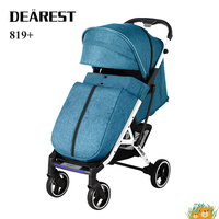 Poussette bébé, légère et pliable, pliage à une main, siège inclinable, capote réglable, panier de rangement, harnais 5 points, compacte