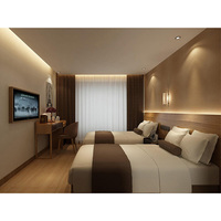 Meubles de chambre à coucher d'hôtel 3 étoiles de luxe personnalisés de Chine Foshan