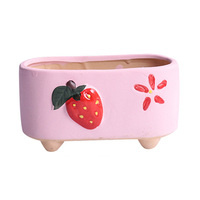 Pot en céramique rose créatif, pot à succulentes, vase personnalisé pour bureau, décoration de la maison, décoration de salon, directement de l'usine