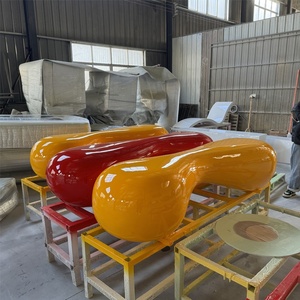 Sièges en fibre de verre, chaises de loisirs publics et tabourets créatifs pour centres commerciaux, bancs de repos extérieurs personnalisables - Chine - Product Image 3