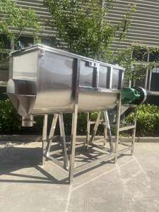 工业食品搅拌罐卧式粉末色带混合器/不锈钢自动卧式塑料彩色混合器 - Product Image 6