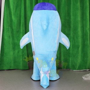 Disfraz Inflable <span class=keywords><strong>de</strong></span> Delfín con Temática <span class=keywords><strong>de</strong></span> Animales Marinos, Disfraz <span class=keywords><strong>de</strong></span> Mascota para Adultos, Disfraz Inflable <span class=keywords><strong>de</strong></span> Delfín Azul, Traje Publicitario <span class=keywords><strong>de</strong></span> Pingüino - Product Image 4