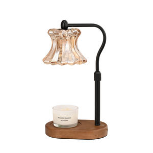 Wooden Dimmable Adjustable Height Candle Warmer Lamp - Product Image 3