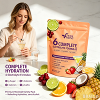 Poudre d'électrolytes OEM/ODM, complément de santé multifonctionnel, marque privée, complément à base de plantes avec fruits naturels, Keto et Vitamine C