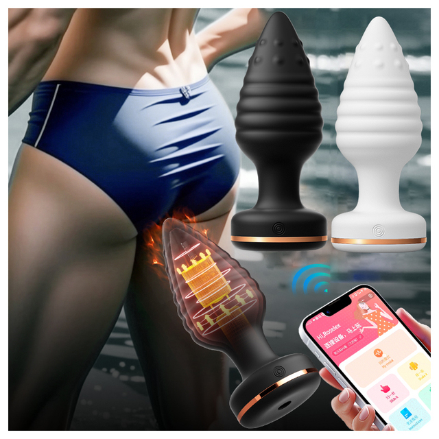 Silicone Comfortable Sex Prostate Massager Butt Plug Remote Control Wiggling Rotating Vibrating Sex Toy for Men Anal Vibrator