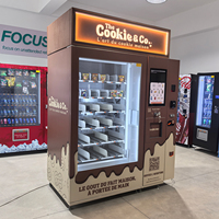 Solution de distributeur automatique pour biscuits, salades, gâteaux avec système de levage