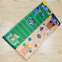 Jeu de table coulissant 2 en 1 double face football et basketball pour enfants et adultes