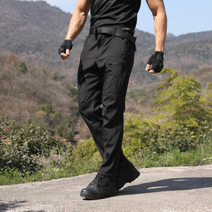 Pantalon cargo tactique léger de printemps et d'automne pour hommes, extensible et décontracté, randonnée à jambe droite et taille moyenne - Product Image 4