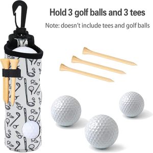 Porta Pelotas de Golf con Logotipo Personalizado, Bolsa de Transporte para Pelotas de Golf con Gancho Ligero, Accesorios de Golf Portátiles - Product Image 2