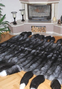 Lussuoso Plaid in Vera Pelliccia di <span class=keywords><strong>Volpe</strong></span>, Fodera in Stile Cashmere, Coperta in Pelliccia, Vari Colori, Tappeto in Pelliccia, Plaid in Pelliccia di <span class=keywords><strong>Volpe</strong></span>, Coperta Riscaldante in Pelliccia - Product Image 6