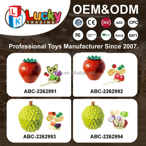 Juego <span class=keywords><strong>de</strong></span> Comida <span class=keywords><strong>de</strong></span> Juguete LK Toys, Juguetes <span class=keywords><strong>de</strong></span> Cortar con Cajas <span class=keywords><strong>de</strong></span> Durian, Juego <span class=keywords><strong>de</strong></span> Imitación Montessori para Niños Pequeños, Cortar Sandía, Caqui y Uva - Product Image 4