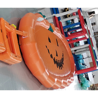 Grand château gonflable d'extérieur en PVC de qualité commerciale, écologique, en forme de citrouille, capacité 40 personnes, pour enfants et adultes