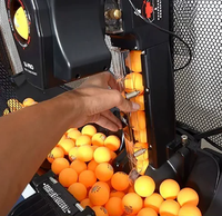 HP S8-PRO Mesin Penyajian Bola Tenis Meja Portabel Profesional, Pelatih Pingpong Otomatis Penuh yang Dapat Diprogram