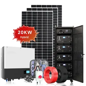 Kit completo para el hogar precio de costo 3kw 4kw 5kw 5kva 8kw 10kw 15kw 20kw 6-10kw 5 10 kw 25kw 30kw sistema de energía de panel solar híbrido