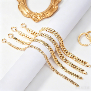 Collar y Pulsera de Oro 18K PCX, Cadena Cubana Gruesa de Oro Real Au750 de 6/8mm/10mm, Cadena Miami Pesada para Hombres y Mujeres, Joyería Hip Hop - Product Image 1