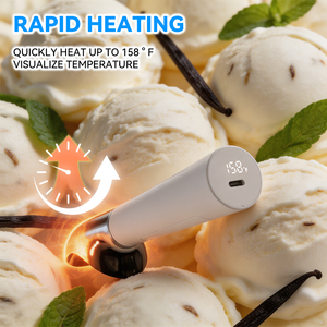 Cuchara Eléctrica Recargable para Helado Duro con Calefacción, Modelo 2026 Mejorado - Product Image 6