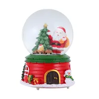 Музыкальный шар светящийся Рождественский снег хрустальный шар светящийся Санта музыкальная шкатулка для детей взрослых