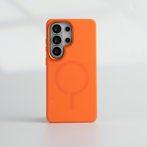 Étui de téléphone en silicone liquide avec cadre d'objectif en métal S009 pour Samsung S24 S25 S26 Ultra, étui de téléphone en silicone magnétique pour iPhone - Product Image 2