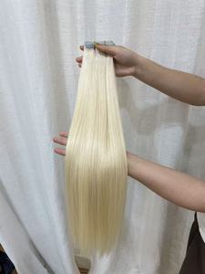 未加工的处女发接发，非剪切式接发，真人发，定制颜色和款式，女式胶带式接发 - Product Image 4