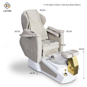 Komfortabler Luxus-Liegestuhl für Nagelstudios und Spa, Maniküre-Stuhl mit Elektromassage, Fußpflege-Pediküre-Stuhl mit Abflusspumpe - Product Image 6